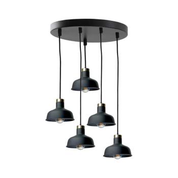 Keter Lighting Csillár zsinóron HEBE 5xE27/60W/230V fekete 2592 kép