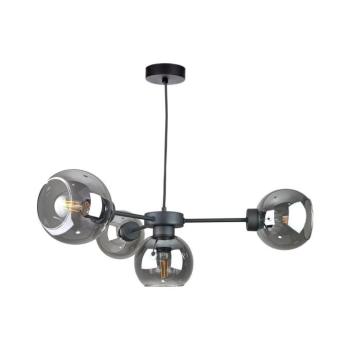 Keter Lighting Csillár zsinóron KALIOPE 6xE27/60W/230V fekete/füstös fekete 2913 kép