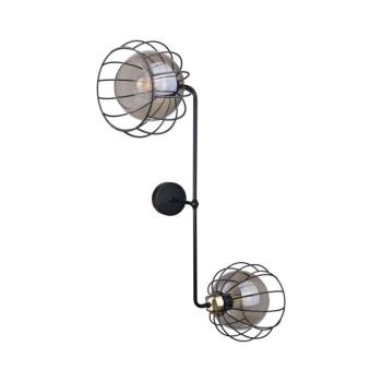 Keter Lighting Fali lámpa SOLO BLACK 2xE27/60W/230V fekete/arany 1491 kép