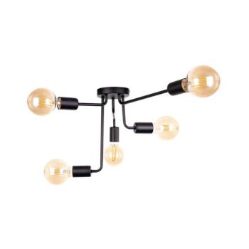 Keter Lighting Felületre szerelhető csillár NIXO 5xE27/60W/230V fekete 1157/22 kép