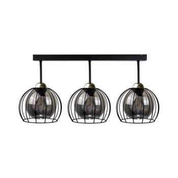 Keter Lighting Felületre szerelhető csillár SOLO BLACK 3xE27/60W/230V fekete/arany 1494 kép