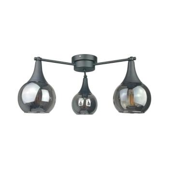Keter Lighting Felületre szerelhető csillár STAR 3xE27/60W/230V fekete/füstös fekete 2841 kép