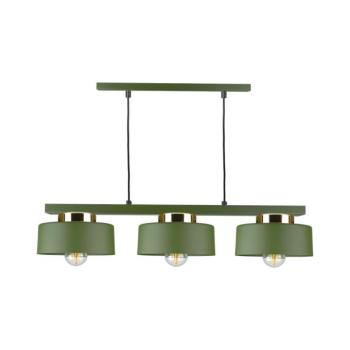 Keter Lighting IGNIA kábelcsillár 3xE27/60W/230V zöld/arany 3387
