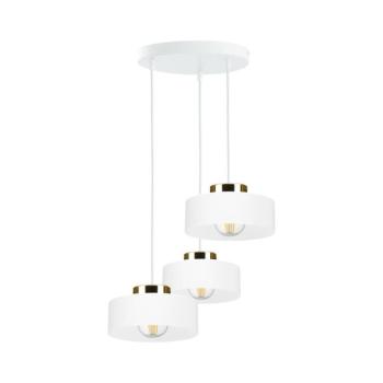 Keter Lighting Kábeles függőlámpa IGNIA 3xE27/60W/230V fehér/arany 3403 kép