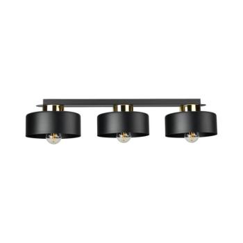 Keter Lighting Mennyezeti lámpa IGNIA 3xE27/60W/230V fekete/arany 3395 kép
