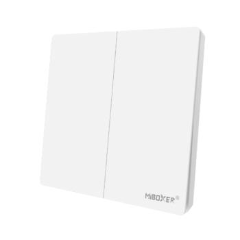 Kettes fali kapcsoló és dimmer , elemes , 2.4GHz , rádiófrekvenciás , fehér , Miboxer (Mi-Light) , PUSH3-2 kép