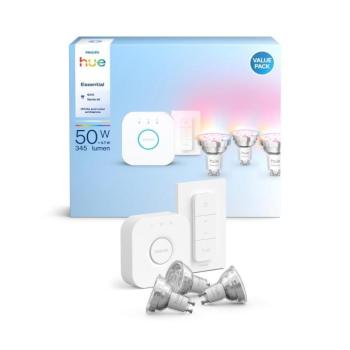 Kezdőkészlet Philips Hue WACA 3xGU10/4,7W 2200-6500K + Hue Bridge 8721103103758 kép