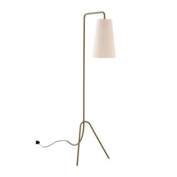 Khaki-krémszínű textil állólámpa hajlítható szerkezettel (magasság 154 cm) Vivienne – Jotex kép