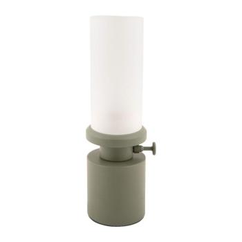 Khaki LED dimmelhető asztali lámpa fém-üveg búrával (magasság 29,5 cm) Camp – Leitmotiv kép