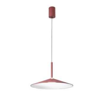 Khan LED lógó lámpa, piros, Ø 48 cm, fém, CCT kép