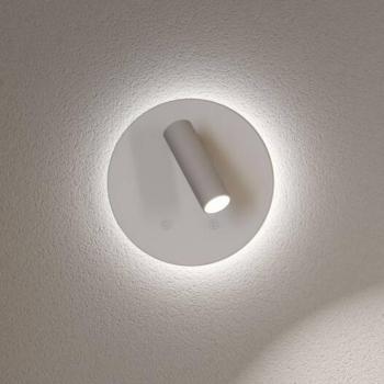 Kiora LED fali spotlámpa, akkumulátoros, fehér, magasság 20 cm, dimmelhető kép