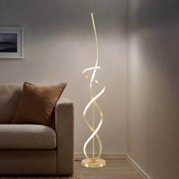 Kira LED állólámpa, magasság 140 cm, arany színű, fém, 4000K kép