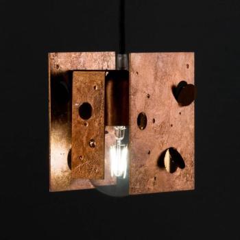 Knikerboker Buchi függő lámpa13x11x16,5 réz kép