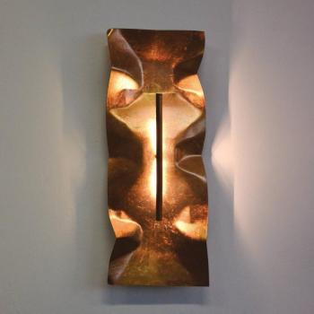 Knikerboker Crash Tube fal, 60x25 cm, levélbronz kép