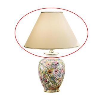 Kolarz 0014.S02 - Pótló búra a GIARDINO E27 asztali lámpához, átmérő 40 cm, bézs 0014.S02