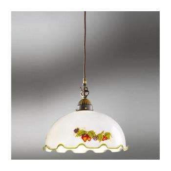 Kolarz 731.30.113 - Kábellel függesztett csillár NONNA 1xE27/75W/230V átm. 20 cm bordó/eper 731.30.113 kép