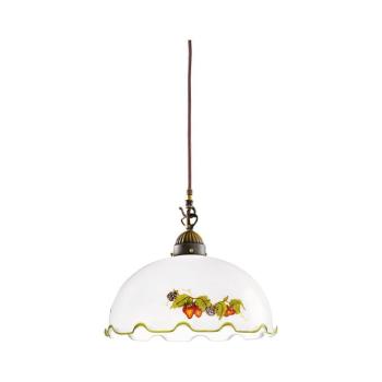 Kolarz 731.30.114 - NONNA kábeles függőlámpa, 1xE27/75W/230V, Ø 30 cm, bordó/eper 731.30.114