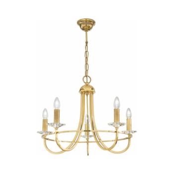Kolarz 330.85.8C IMPERIAL kristály csillár láncon 5xE14/60W/230V arany 330.85.8C kép