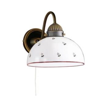 Kolarz 731.61.69 - Fali lámpa NONNA 1xE27/75W/230V piros 731.61.69 kép