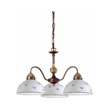 Kolarz 731.83.20 - Csillár láncon NONNA 3xE27/75W/230V zöld 731.83.20 kép