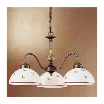 Kolarz 731.83.69 - Csillár láncon NONNA 3xE27/75W/230V piros 731.83.69 kép