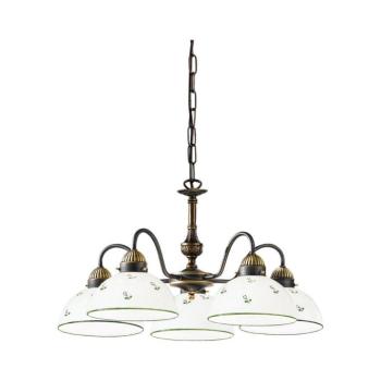 Kolarz 731.85.20 - Csillár láncon NONNA 5xE27/75W/230V zöld 731.85.20 kép
