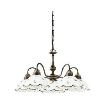 Kolarz 731.85.21 - Csillár láncon NONNA 5xE27/75W/230V zöld 731.85.21 kép