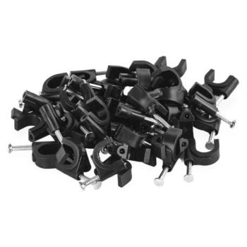 Kör alakú kábelbilincs 10 mm, fekete, 50 szt kép