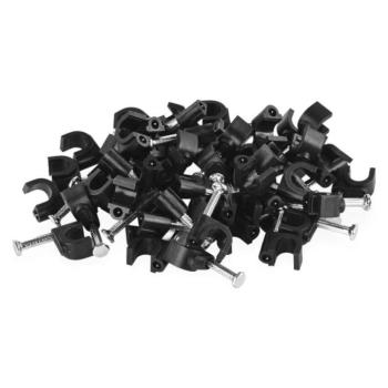 Kör alakú kábelbilincs 6 mm, fekete, 50 szt kép