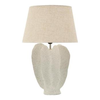 Krémszínű asztali lámpa textil búrával (magasság 63 cm) Ester – Mauro Ferretti kép