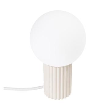 Krémszínű asztali lámpa üveg búrával (magasság 19 cm) Orbital – Sollux kép