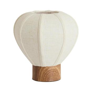 Krémszínű fém asztali lámpa textil búrával (magasság 23,5 cm) Kyzo – Light & Living kép