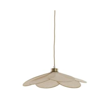 Krémszínű függőlámpa textil búrával Fyano – Light & Living kép