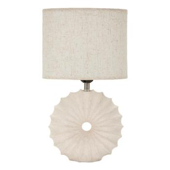 Krémszínű kerámia asztali lámpa textil búrával (magasság 40 cm) Anemone – Mauro Ferretti kép
