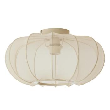 Krémszínű mennyezeti lámpa textil búrával ø 40 cm Plumalia – Light & Living kép