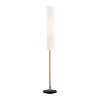 Krémszínű-sárgaréz színű LED állólámpa márvány dekorral (magasság 160 cm) Aider – Nova Luce kép