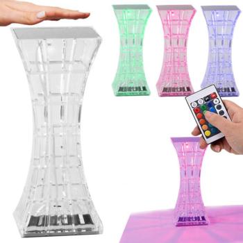 Kristály asztali lámpa LED RGB, távirányítóval kép