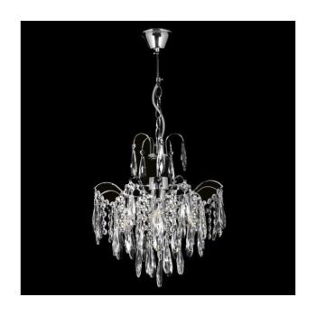 Kristály csillár láncon 4xE27/60W/230V W-E 1602/4 CR, ?370*H420 kép