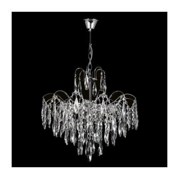 Kristály csillár láncon 6xE27/60W/230V W-E 1602/6 CR, ?500*H470 kép