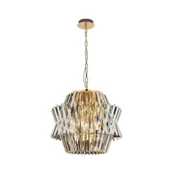 Kristály csillár láncon CROWN 12xE14/40W/230V arany ML0401 kép