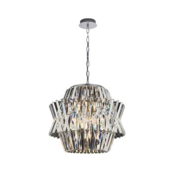 Kristály csillár láncon CROWN 12xE14/40W/230V króm ML0402 kép