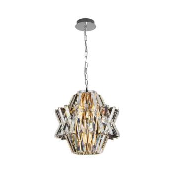 Kristály csillár láncon CROWN 4xE14/40W/230V króm ML0400 kép