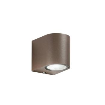 Külső fali lámpa ONE, bronz színű, magasság 8 cm, fém, IP54 kép