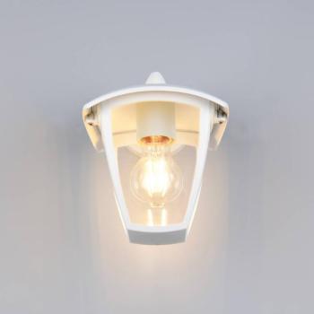 Külső fali lámpa VENTA, fehér, alulról foglalt, magasság 24 cm IP44 kép