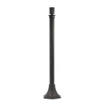 Kültéri acél lámpaoszlop E27 foglalattal és 750 mm-es kábellel fekete 3242240 VITO kép