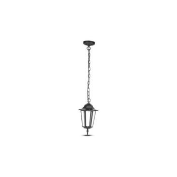 Kültéri csillár láncon 1xE27/40W/230V IP44 fekete 7072
