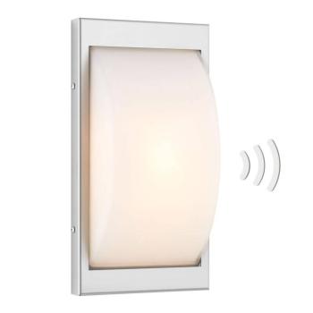 Kültéri fali lámpa 068SEN, érzékelő, rozsdamentes acél, 33 cm, E27 kép