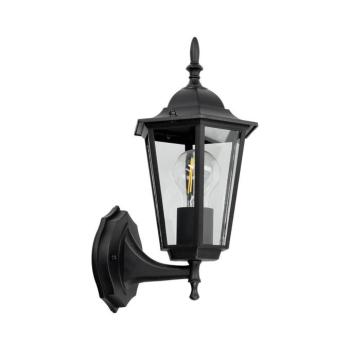 Kültéri fali lámpa 1xE27/60W/230V IP44 fekete KTLO4101CZAL kép