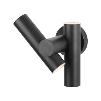 Kültéri fali lámpa, 6w, 3000K, meleg fehér, 620lm, 90°, fekete, IP44, V-TAC, 10473