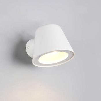 Kültéri fali lámpa Beni, matt fehér, szélesség 11 cm, fém kép